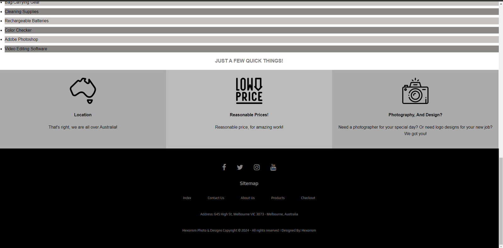 Screenshot of Project 3: Portfolio Website Template